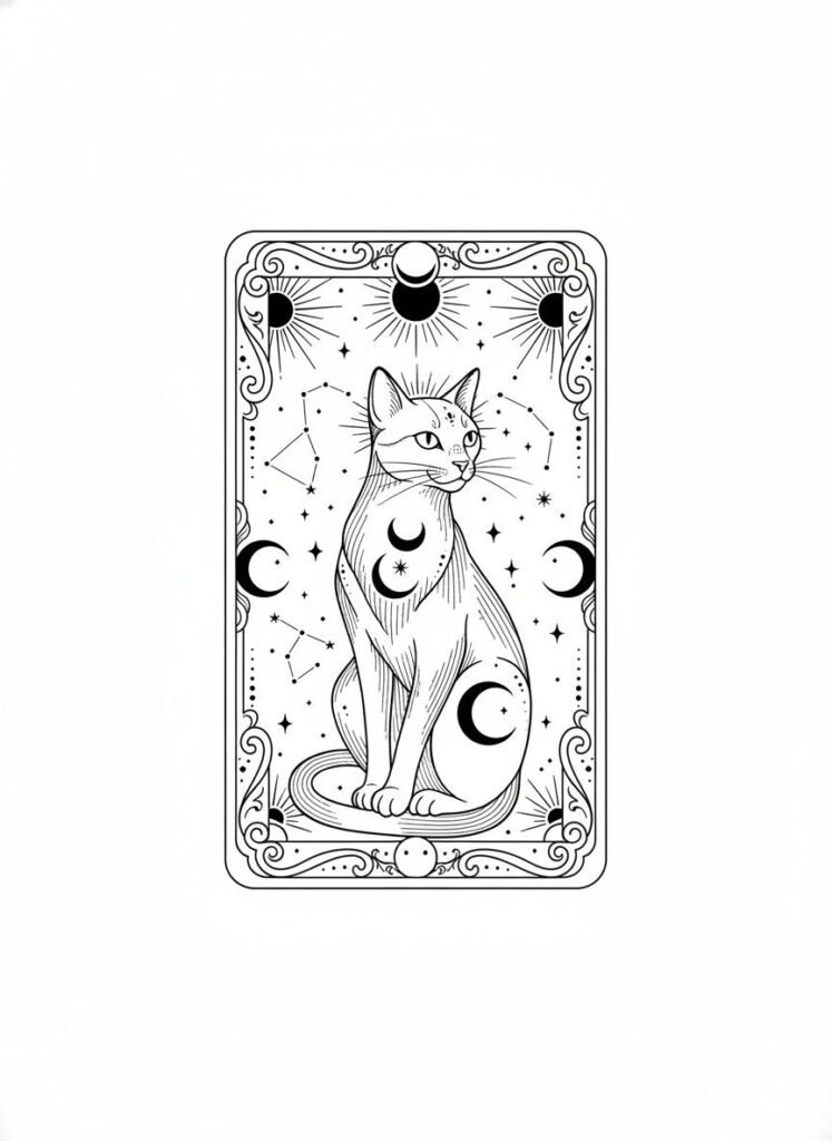 Tarot Cat Tattoo